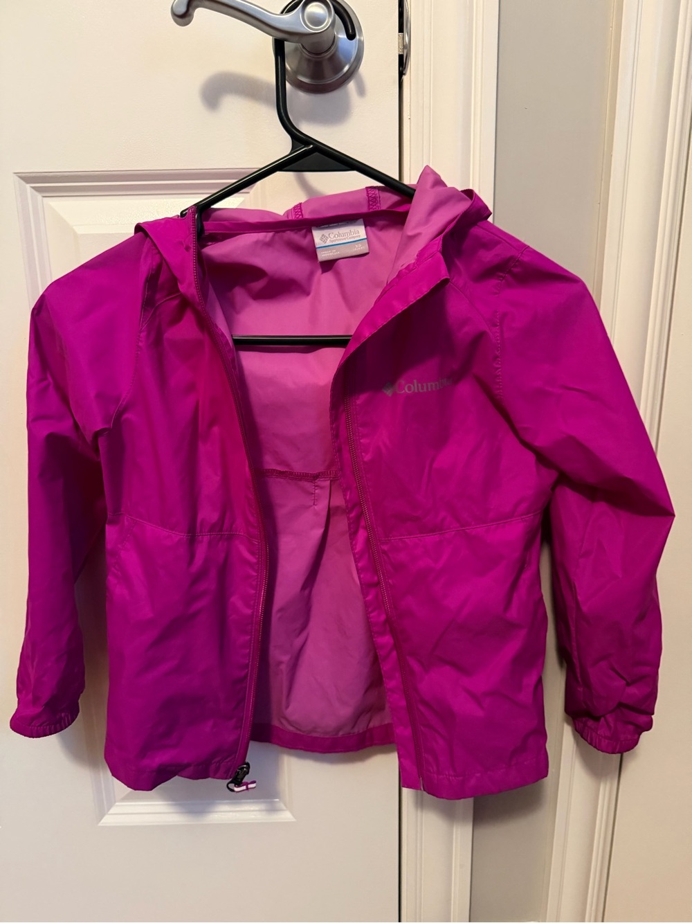 Columbia Kids Pink Hooded Rain Jacket